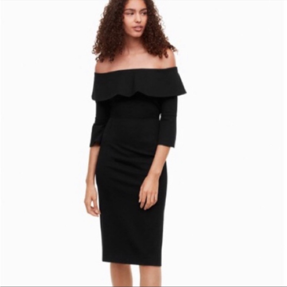 Aritzia Babaton Giovani Off the shoulder Dress (Size 4)